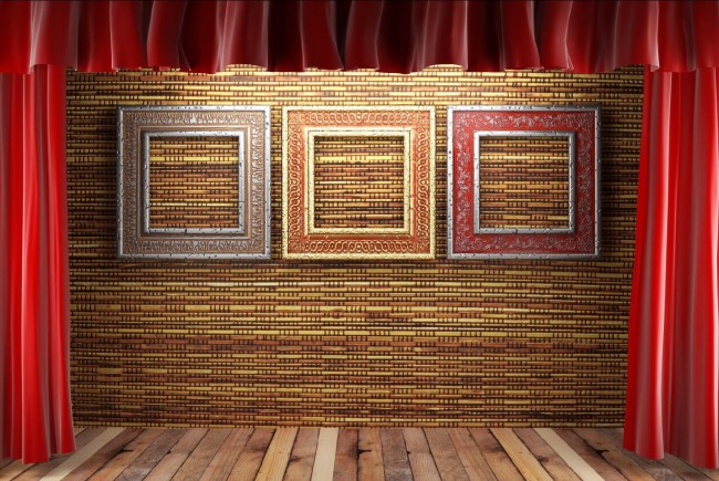 Photography Backdrops Red Curtain Photo Frame Large Stage Background