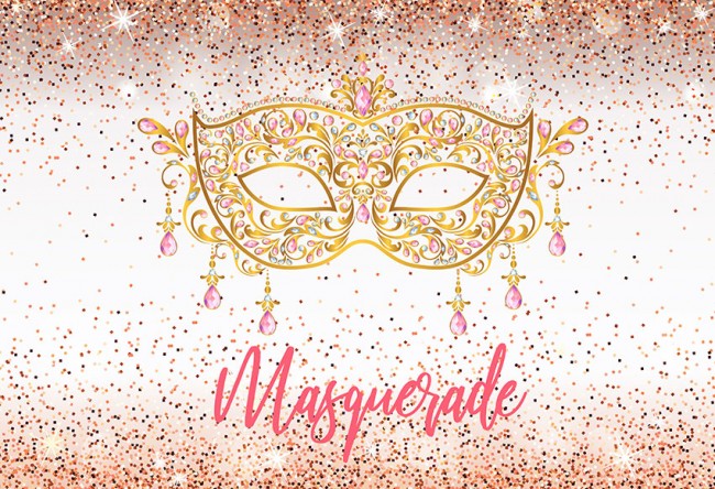 Photography Backdrops Masquerade Ball Mask Custom Color Spots Background