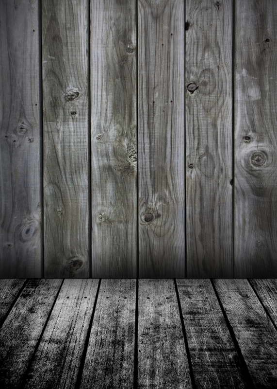 Photography Backdrops Vertical Grey Black Wood Floor Background