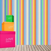 Valentine's Day Photography Background Box Wood Floor Color Backdrops