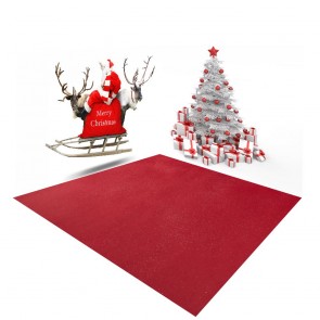 Santa Claus And Christmas Gifts On The Moose Photography Background Liquor Red Floor Backdrops Set