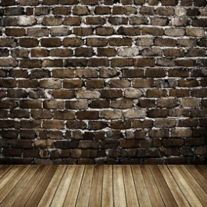 Brick Wall Photography Background Grey Black Wood Floor Backdrops