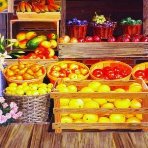 Thanksgiving Day Photography Backdrops Harvest Of Fruit Background