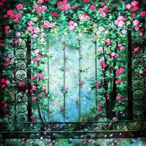 Oil Painting Photography Background Pink Red Rose Flowers Backdrops