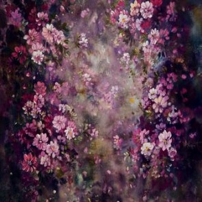 Photography Backdrops Pink Flowers Oil Painting Background