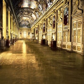 Palace Photography Background Gorgeous European Style Golden Backdrops