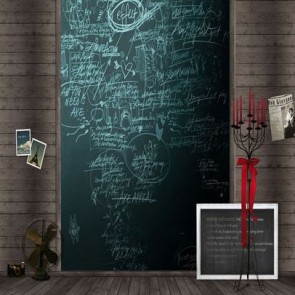 Back To School Photography Background Blackboard Brown Wood Wall Red Candles Backdrops