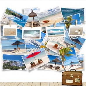 Photography Backdrops Photo Beach Tourist Wood Floor Background For Holiday