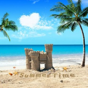Beach Photography Background Blue Sky Summer Time Backdrops