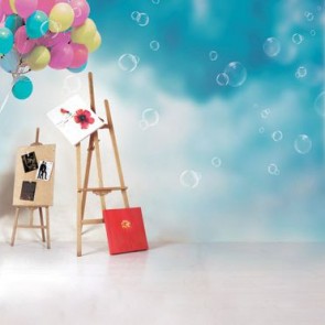 Photography Backdrops Balloon Bubbles Painting Shelf Valentine's Day Background