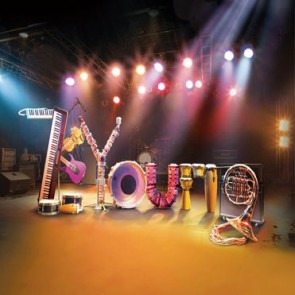 Stage Photography Background Music Concert Backdrops For Photo Studio