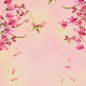 Flowers Photography Background Pink Flowers Cartoon Backdrops
