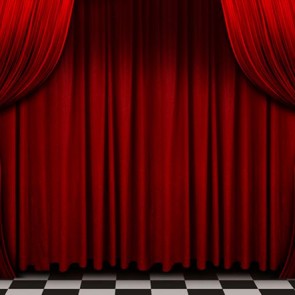 Stage Photography Background Red Curtain Backdrops For Photo Studio