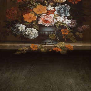 Photography Background Flower Vase Art Oil Painting Backdrops