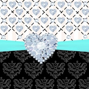 Custom Photography Backdrops Diamond Black White Background For Party