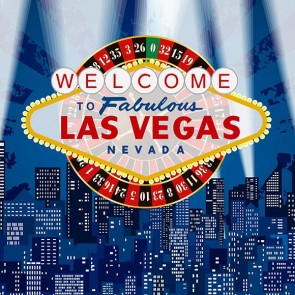 Las Vegas Photography Backdrops City Cartoon Lighting Background