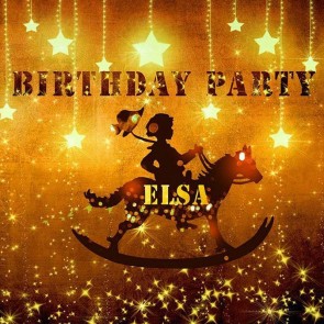 Birthday Photography Backdrops Stars Golden Light Elsa Hobbyhorse Background