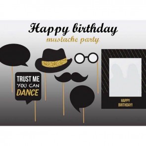 Birthday Photography Backdrops Boy Gentleman Grey Background For Party