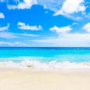 Beach Photography Backdrops Blue Sky Blue Ocean Background
