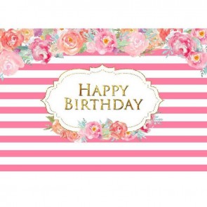 Birthday Photography Backdrops Girl Flowers Smash Cake Background For Baby