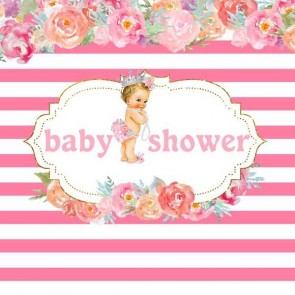 Baby Shower Photography Backdrops Pink Flowers Background For Newborn