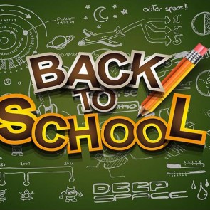 Back To School Photography Backdrops Green Chalkboards Background For Photo Studio