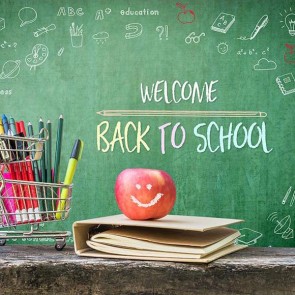 Back To School Photography Backdrops Apple Books Chalkboards Background