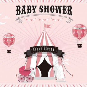 Baby Shower Photography Backdrops Tent Hot Air Balloon Background For Newborn