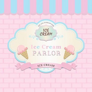 Cartoon Photography Backdrops Ice Cream Parlor Background For Children