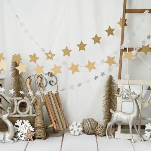 Christmas Photography Backdrops Ornaments White Christmas Decoration Background