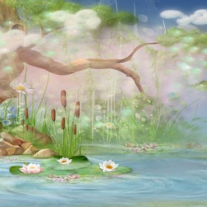 Cartoon Photography Backdrops Wonderland Background For Children