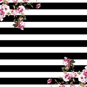 Custom Photography Backdrops Rose Flower Black White Message Board Background