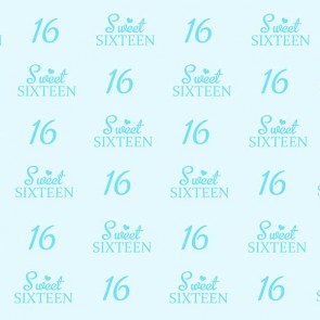 Photography Background Sixteen Birthday Custom Light Blue Backdrops