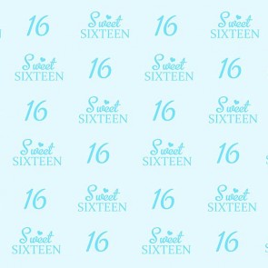 Photography Background Sixteen Birthday Custom Light Blue Backdrops