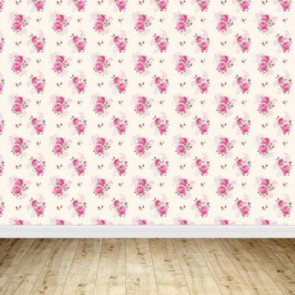 Pattern Photography Background Purple Roses Flower Wood Floor Backdrops