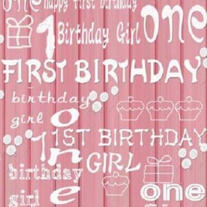 Birthday Photography Backdrops Pink Vertical Wood Wall Background