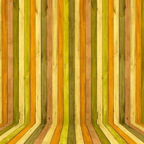 Photography Backdrops Yellow Green Vertical Wood Floor Background