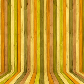 Photography Backdrops Yellow Green Vertical Wood Floor Background