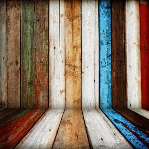 Photography Background White Brown Red Blue Wood Floor Backdrops