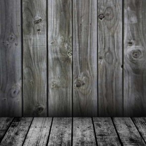Photography Backdrops Vertical Grey Black Wood Floor Background