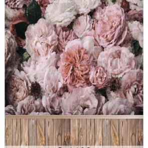 Photography Background White Chrysanthemum Flowers Wood Floor Backdrops