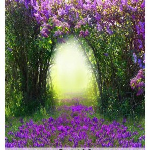 Photography Background Purple Flowers Trees Backdrops