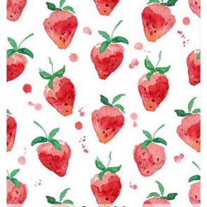 Photography Background Strawberry Pattern White Backdrops For Photo Studio