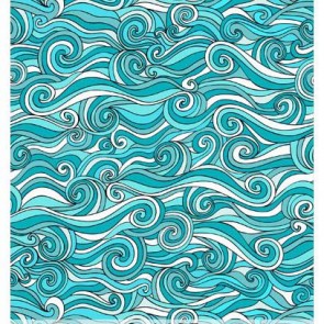 Photography Background Cartoon Waves Pattern Backdrops For Photo Studio