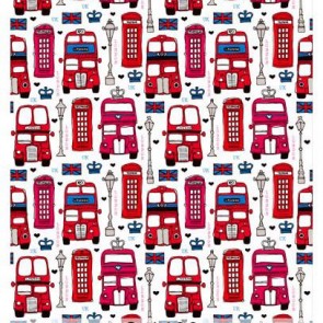 Photography Background Red Bus Phone Booth Pattern Backdrops For Photo Studio
