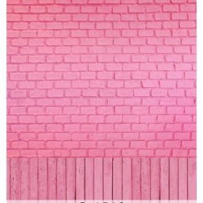 Photography Background Pink Brick Wall Wood Floor Backdrops For Photo Studio