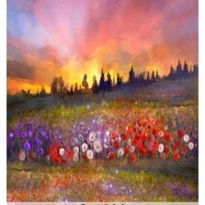 Photography Background Red White Purple Flowers Oil Painting Backdrops