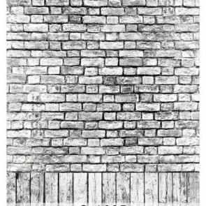 Photography Background Vertical Wood Floor Grey White Brick Wall Backdrops
