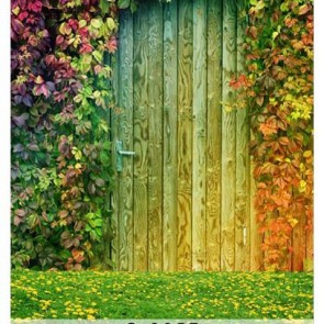 Photography Background Wood Floor Door Wedding Ivy Backdrops For Party