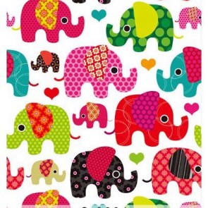 Photography Background Cartoon Elephant Pattern White Backdrops